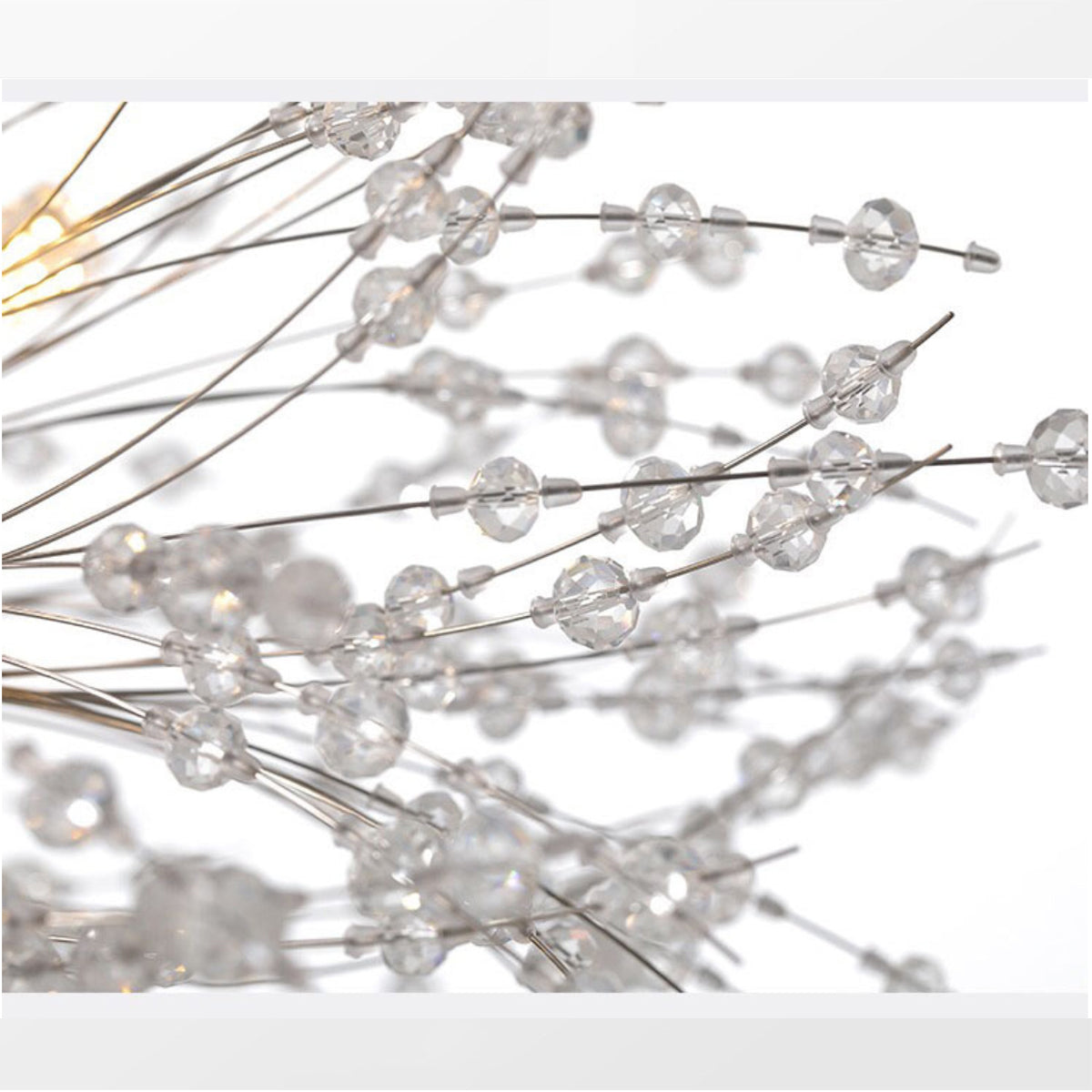 Luxury Light Gold & Crystal Firework Chandelier-5205G-16L-W