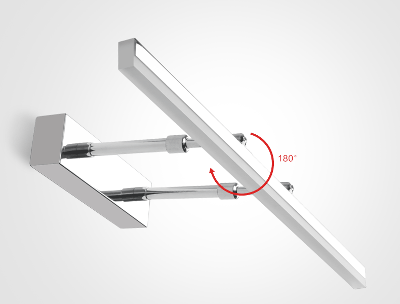 Modern LED Vanity Light in Chrome-5208C-W
