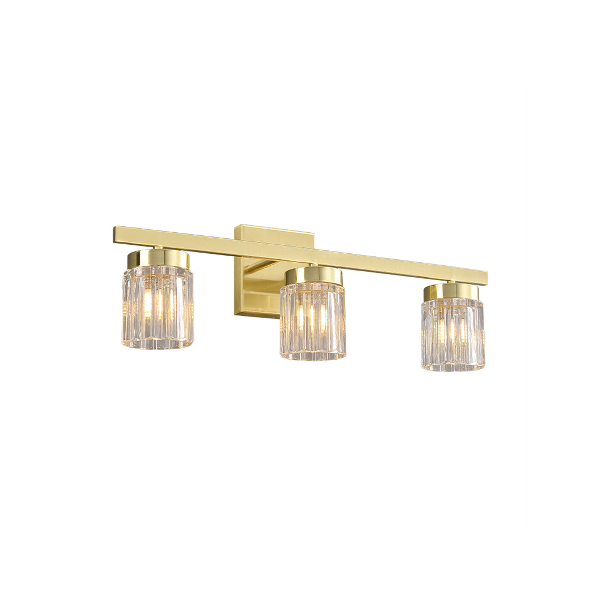 Luxury 3 Light Gold Vanity Light-5209G-W
