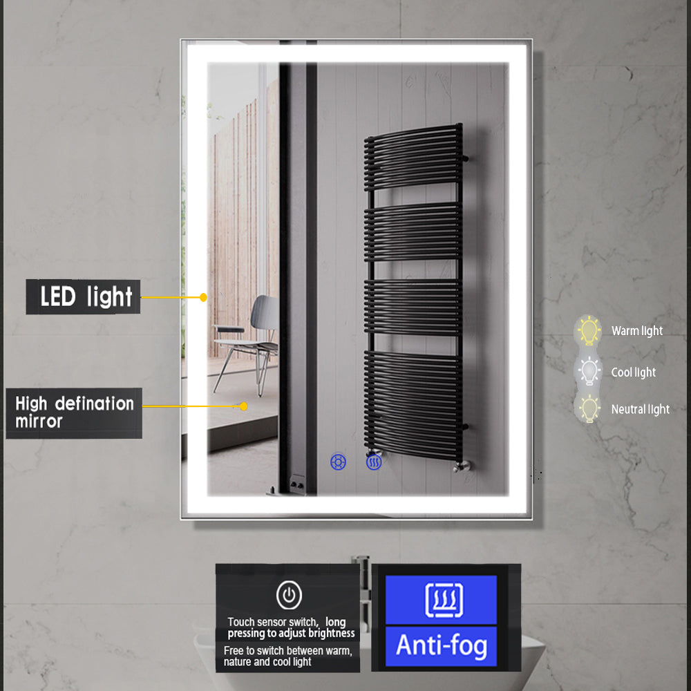 Rectangle LED Wall Mirror 6201-LED