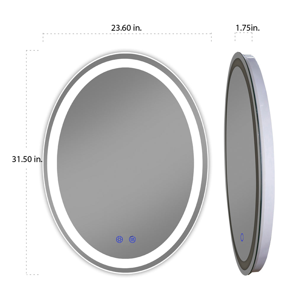 Oval LED Wall Mirror 6205-LED