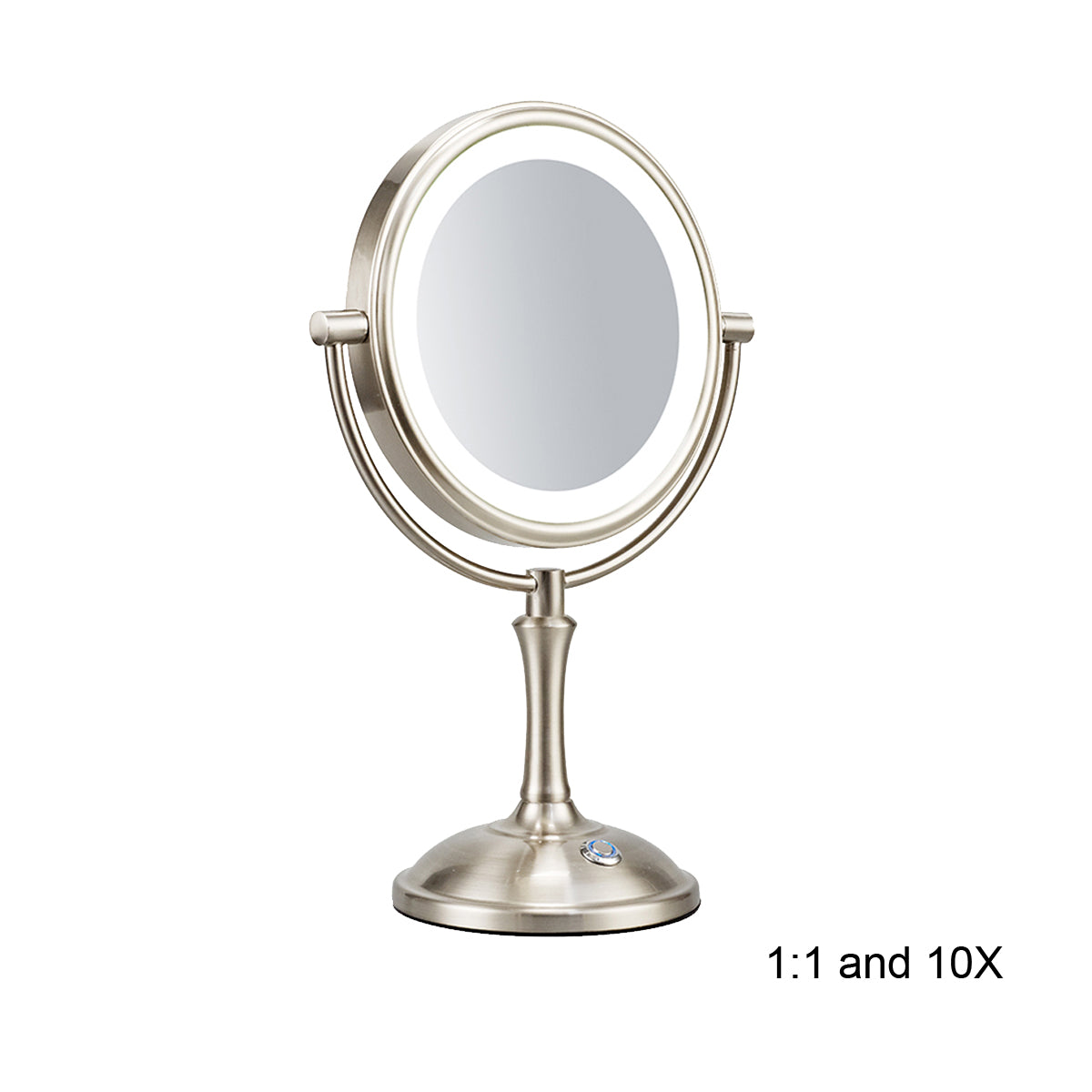 Round LED Metal Floor Make Up Mirror 6209-LED10X