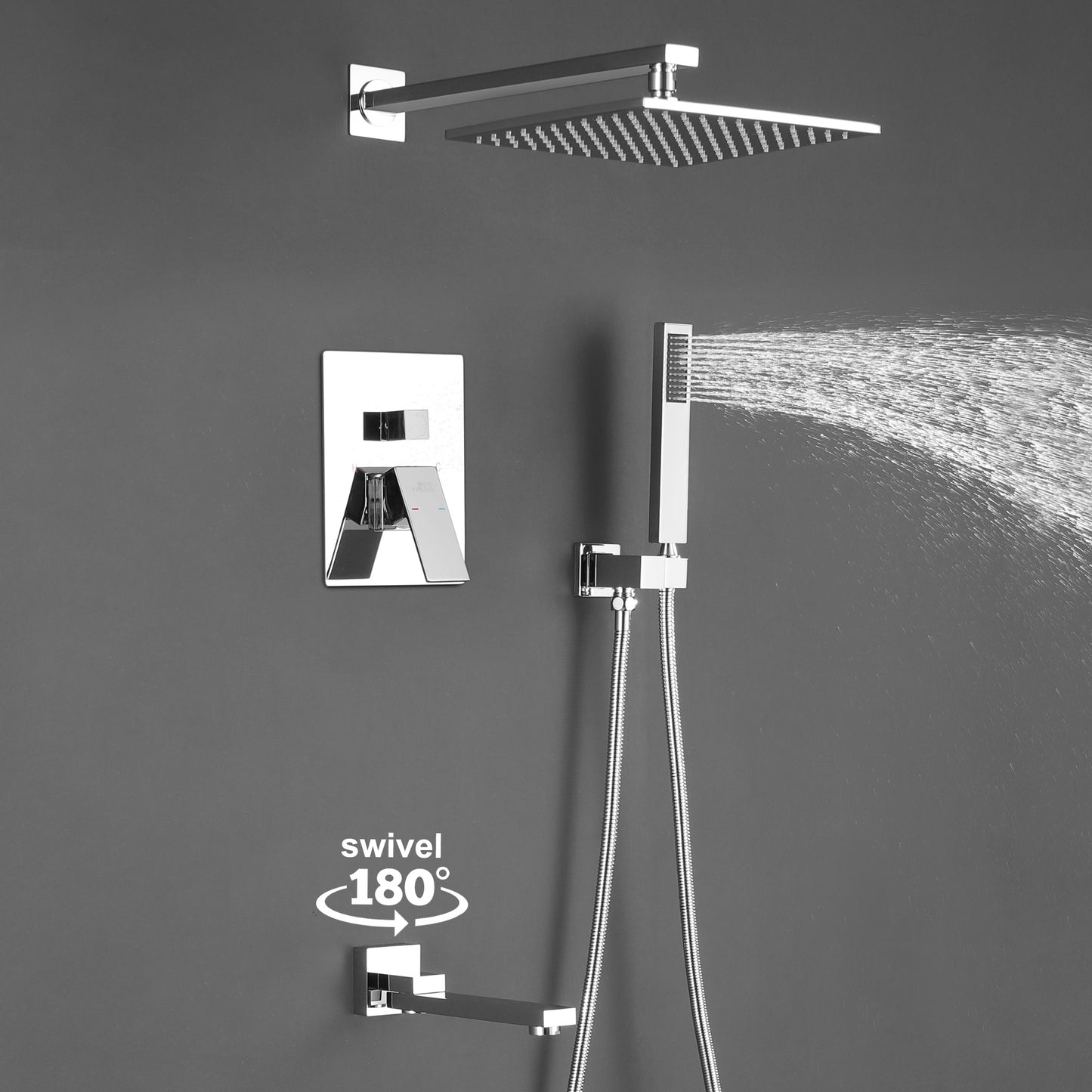 Complete Shower System with Rough in-Valve-7615C