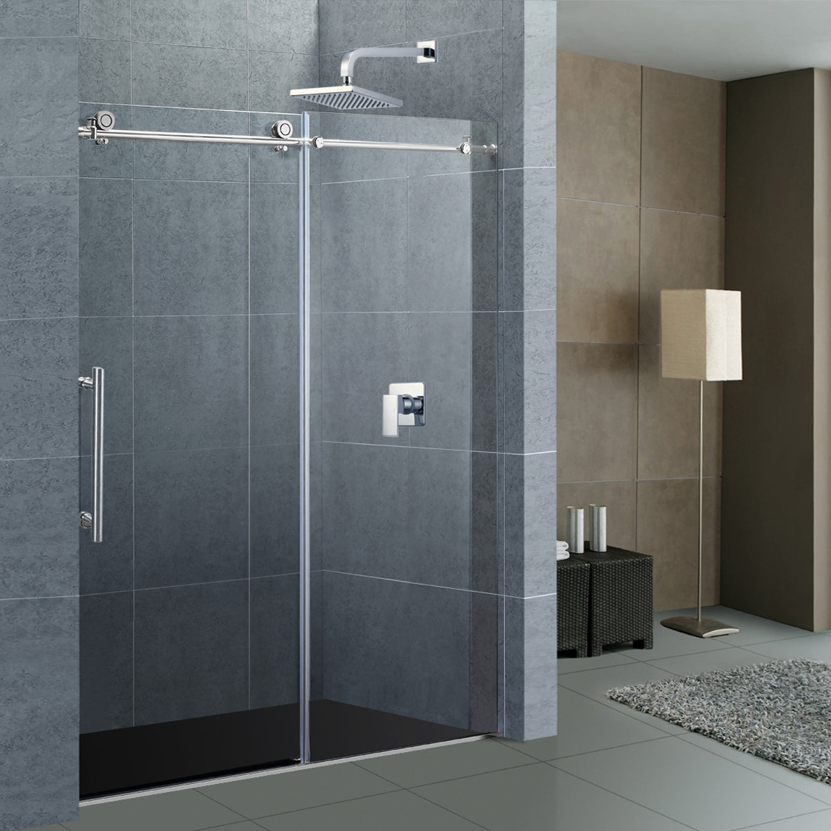 56" to 60" W x 76" H Sliding Shower Door