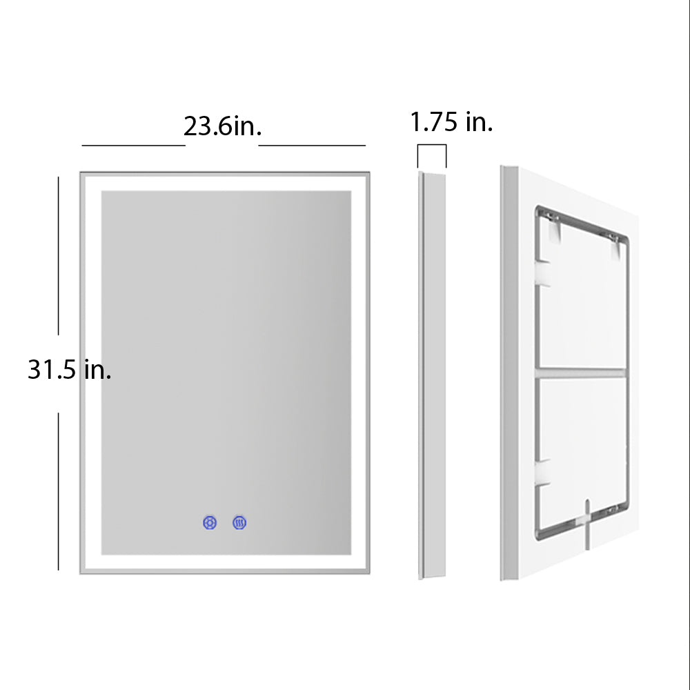 Rectangle LED Wall Mirror 6201-LED