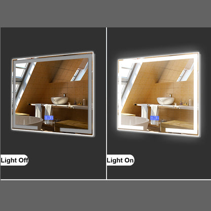 Bluetooth Rectangle LED Wall Mirror-6202B-LED