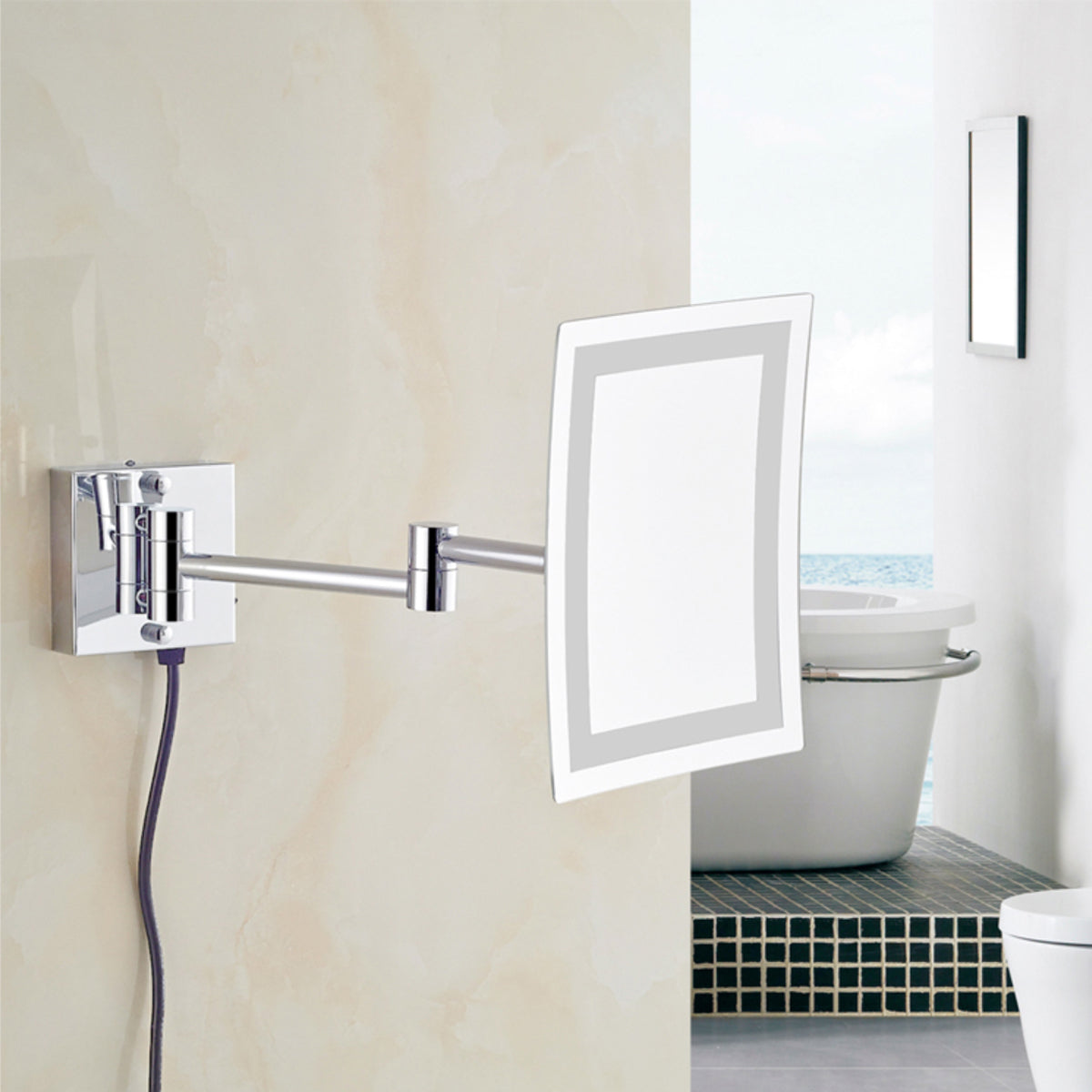 Plug in LED Wall Mirror-6207-LED7X