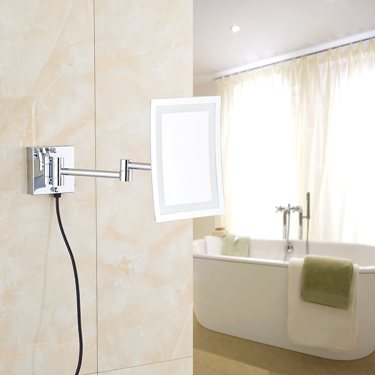 Plug in LED Wall Mirror6207LED7X All About Modern