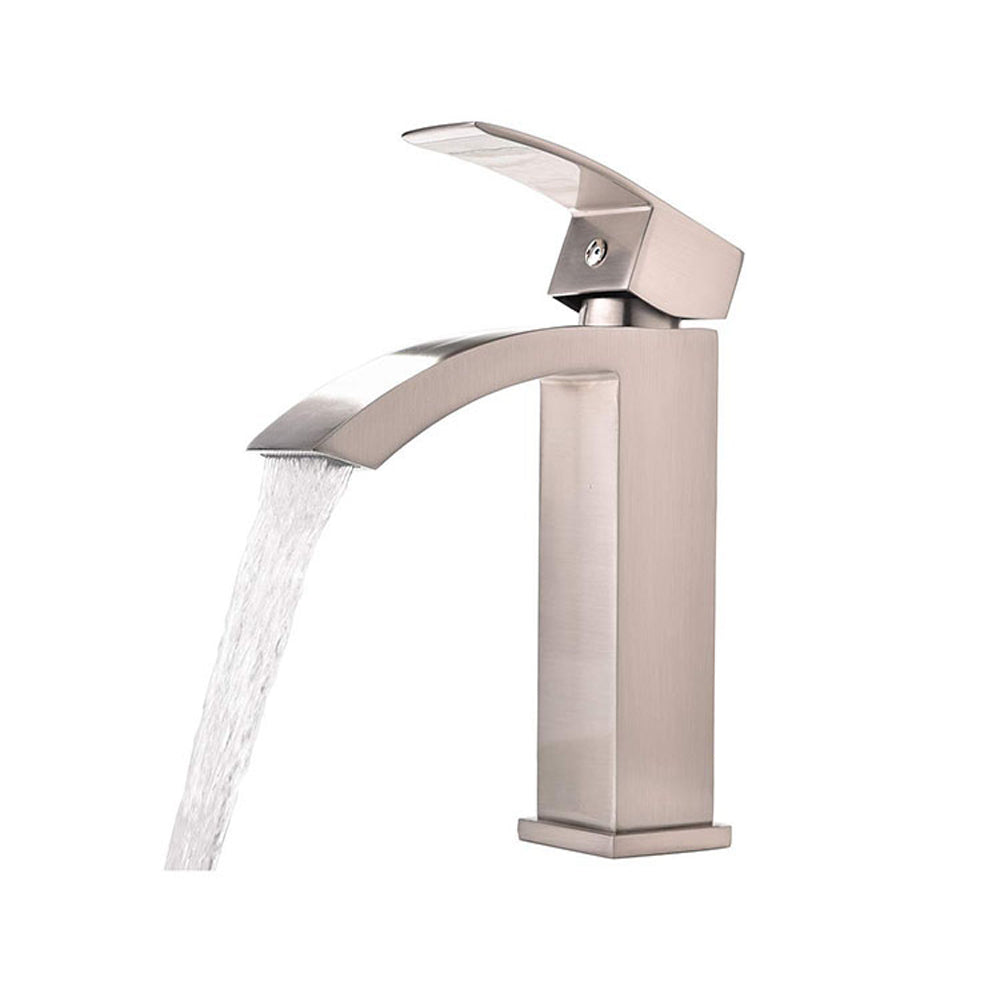 Single hole Bathroom Faucet in Brushed nickel M111BN