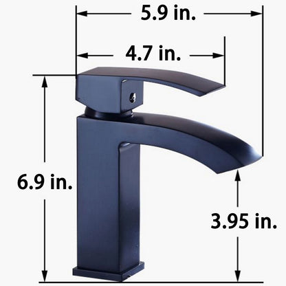 Single Hole Single-Handle Bathroom Faucet in Dark Bronze M111B