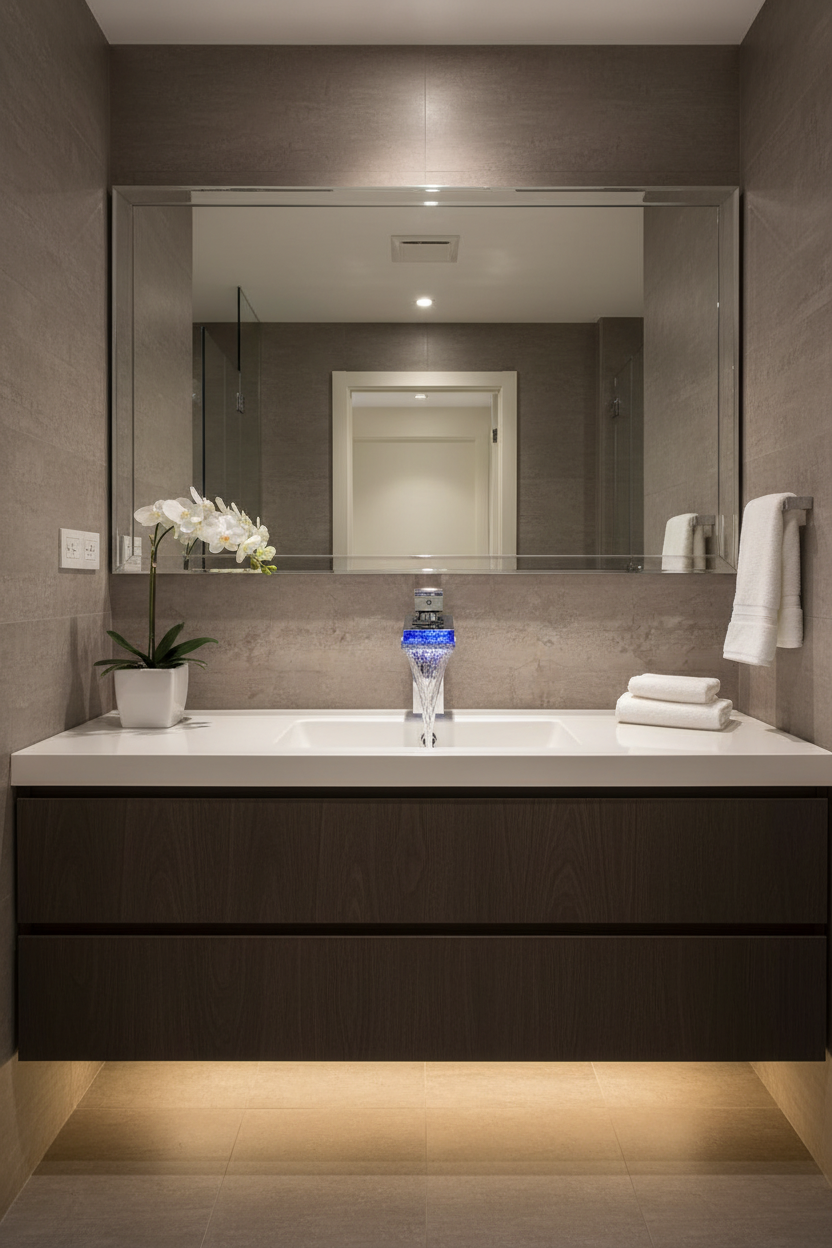 Luxury guest bath