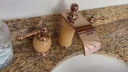 Sicilian 3 Hole Widespread Bathroom Faucet -M131YJ/RG